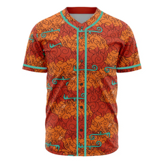 Mera Mera No Mi Devil Fruit One Piece Baseball Jersey