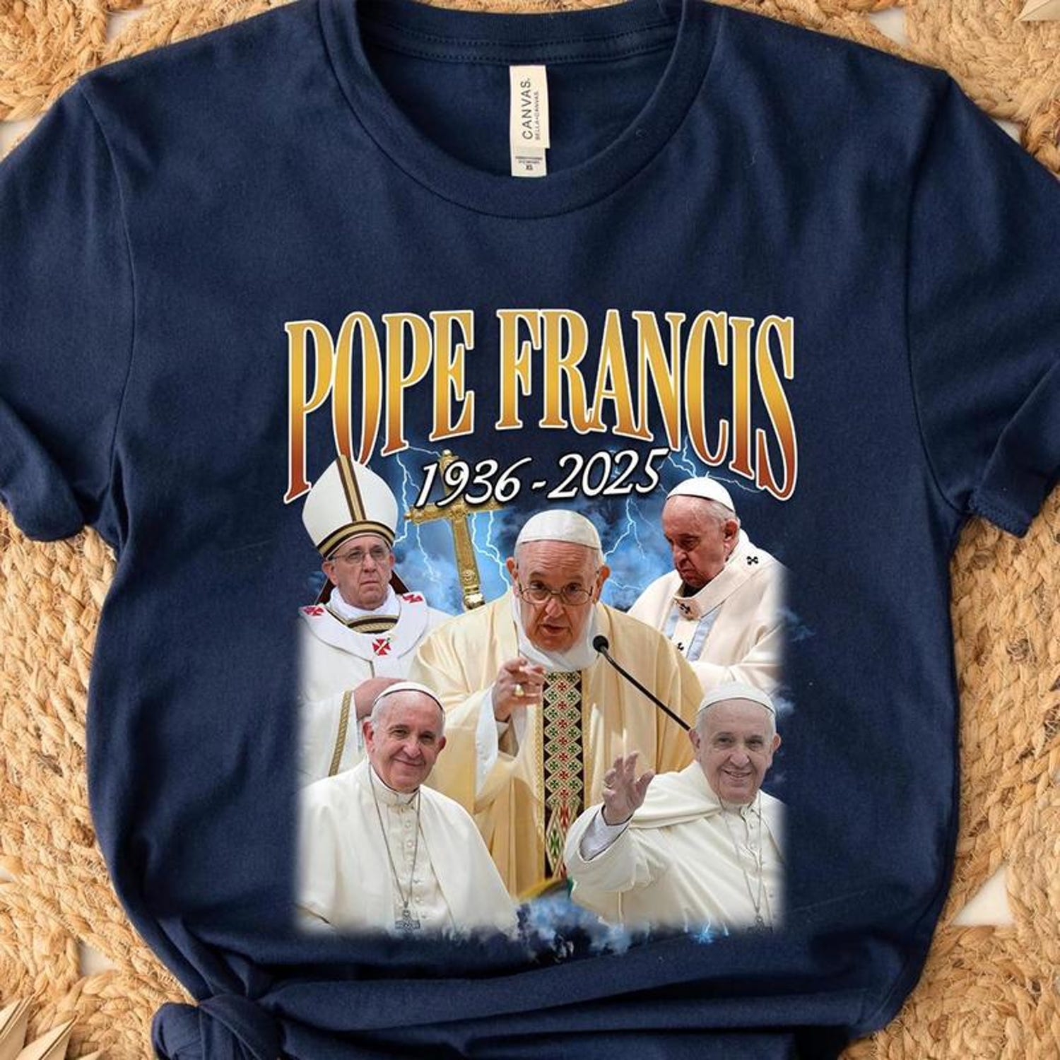 Thank You Father Pope Francis shirt - Memorial Tribute Tee 1936-2025, Catholic Christian Gift, Vatican Angel Art, RIP Pope Francis