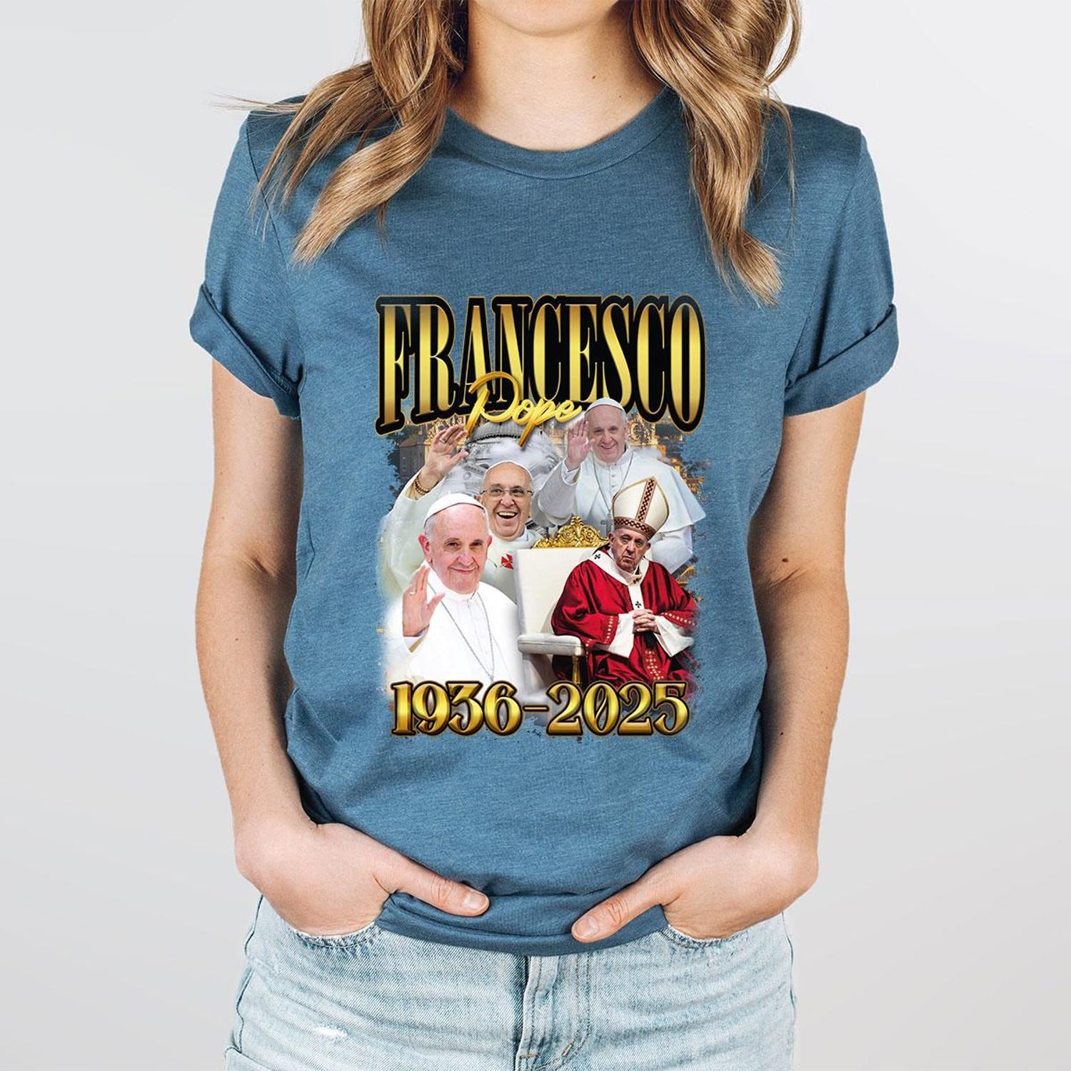 Pope Francis Memorial Shirt, RIP Pope Francis Shirt, Retro Bootleg Catholic Youth Shirt, Memory Christian Gift Shirt, Vintage Pope Shirt