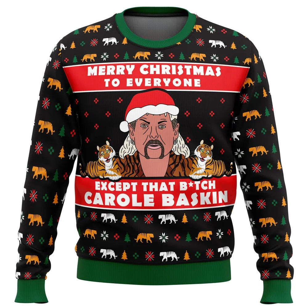 Joe Exotic Tiger King Ugly Christmas Sweater