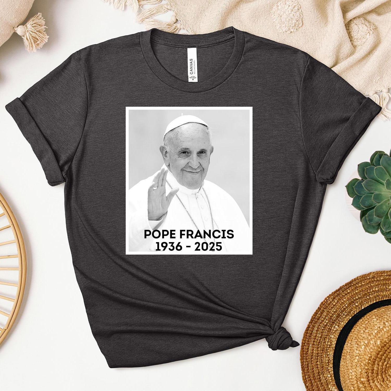 Pope Francis Shirt, Pray for Pope Francis Shirt, RIP Pope Francis T-Shirt, Christian Graphic Shirt, Commemorative Tee, Vatican Catholic Tee