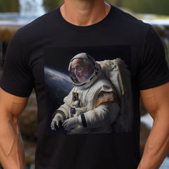 Space-Themed Pope Francis astronaut Tee, Ethical & Sustainable 100% US Cotton, Classic Comfort Fit, Itch-Free Label, Gildan Quality - Unisex