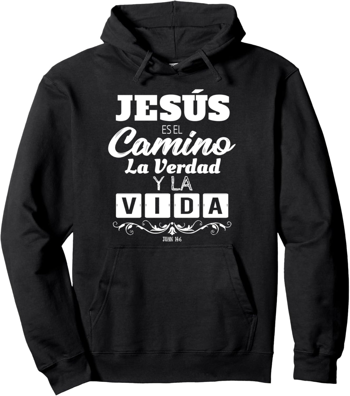 Mensajes Biblicos Dios Jesus Espanol Spanish for Christians Unisex Graphic Pullover Hoodie Sweatshirt, Hoodie, Comfort Colors