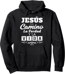 Mensajes Biblicos Dios Jesus Espanol Spanish for Christians Unisex Graphic Pullover Hoodie Sweatshirt, Hoodie, Comfort Colors