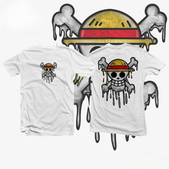 a t - shirt with a skull and a hat on it