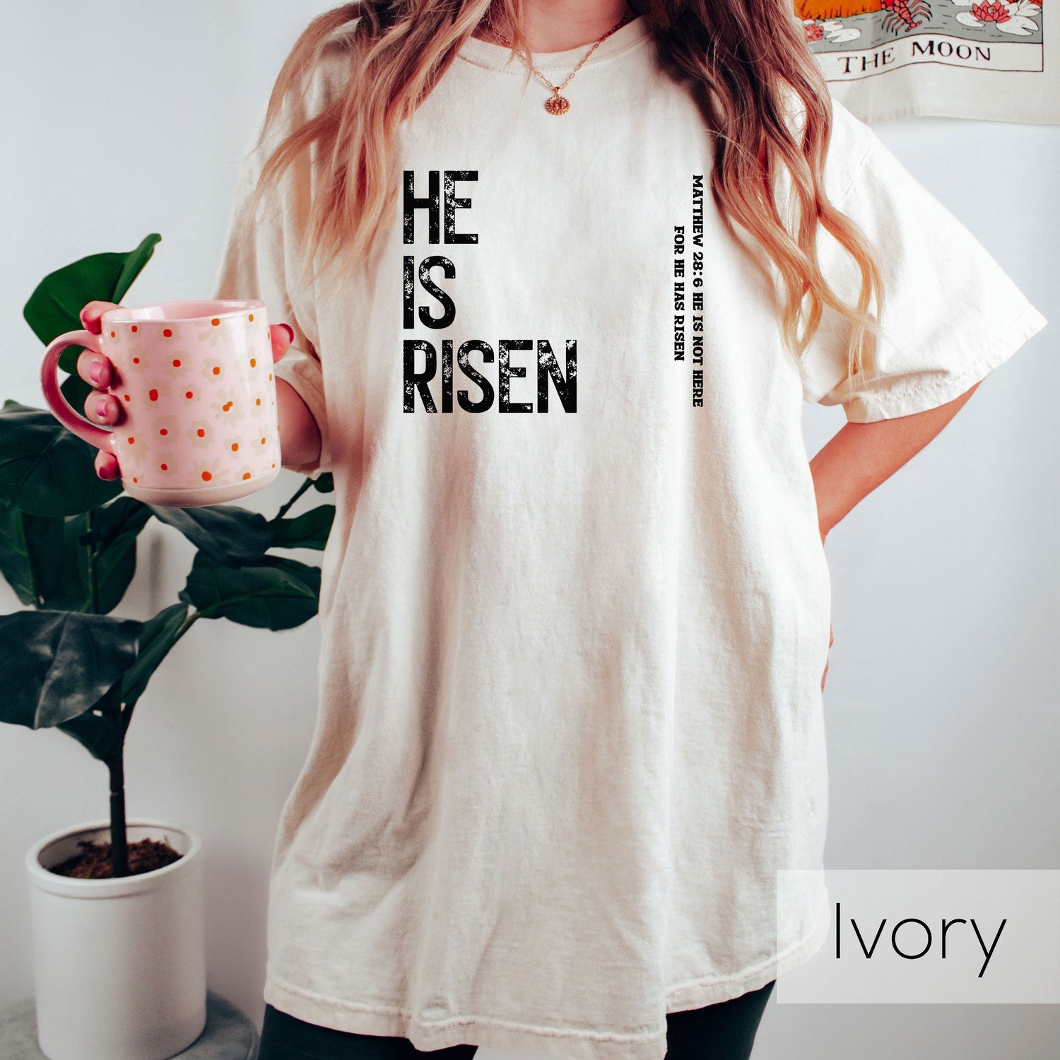He Is Risen T-shirt, Comfort Colors Shirt, Christian Shirt, Jesus Lover Gift, Religious Gift Shirt, Bible Verse Shirt, Blessed Shirt
