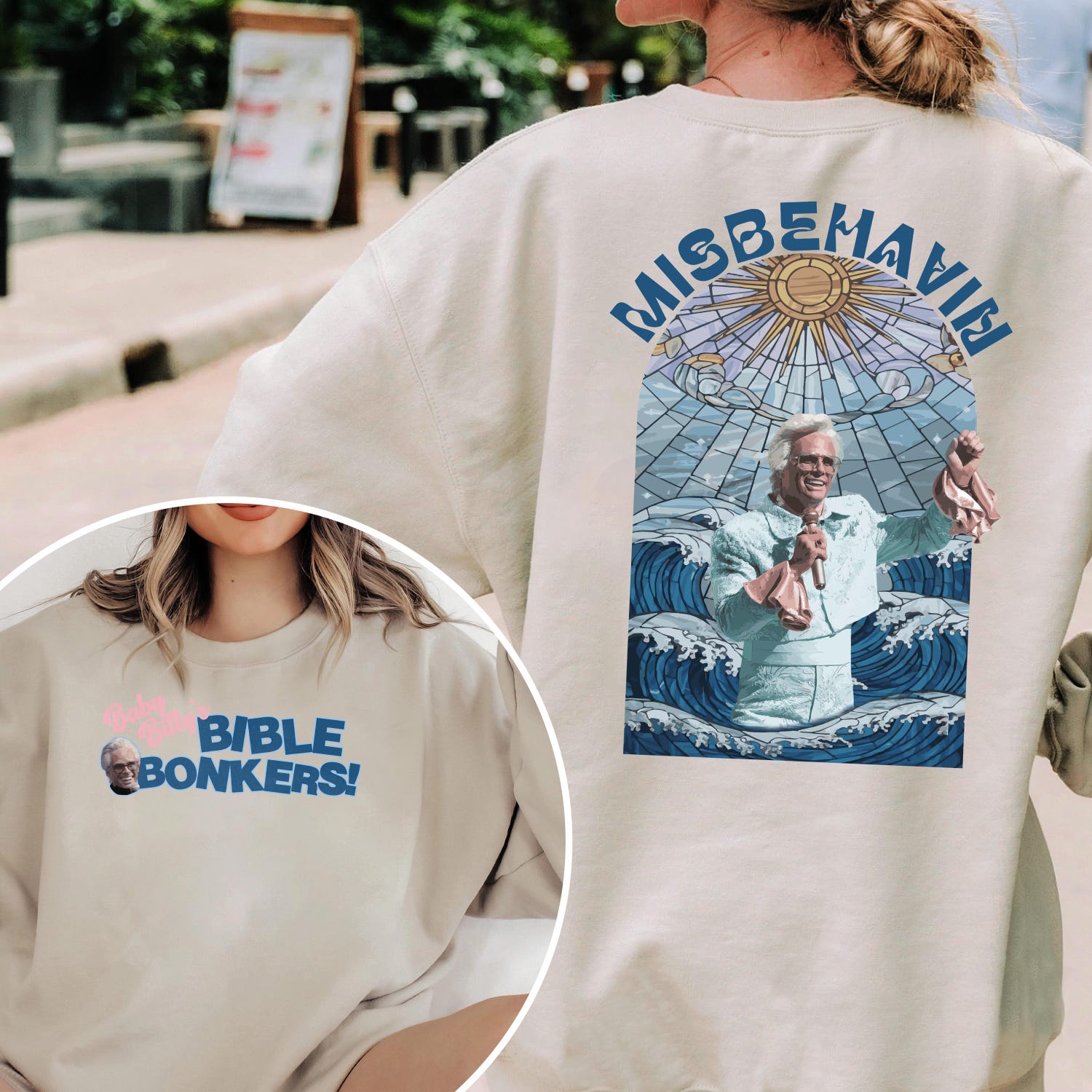 Uncle Baby Billy Shirt, Go Outside Nerd, Baby Billy Tour 1989, The Righteous Gemstones Movie, Misbehavin Tour Shirt Baby Billy Fan Club