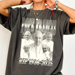 Vintage Pope Francis Bootleg Tshirt, Pope Francis Tee, God Bless Pope Francis, Memorial Pope Shirt, Catholic Christian Gift, Religious Gift