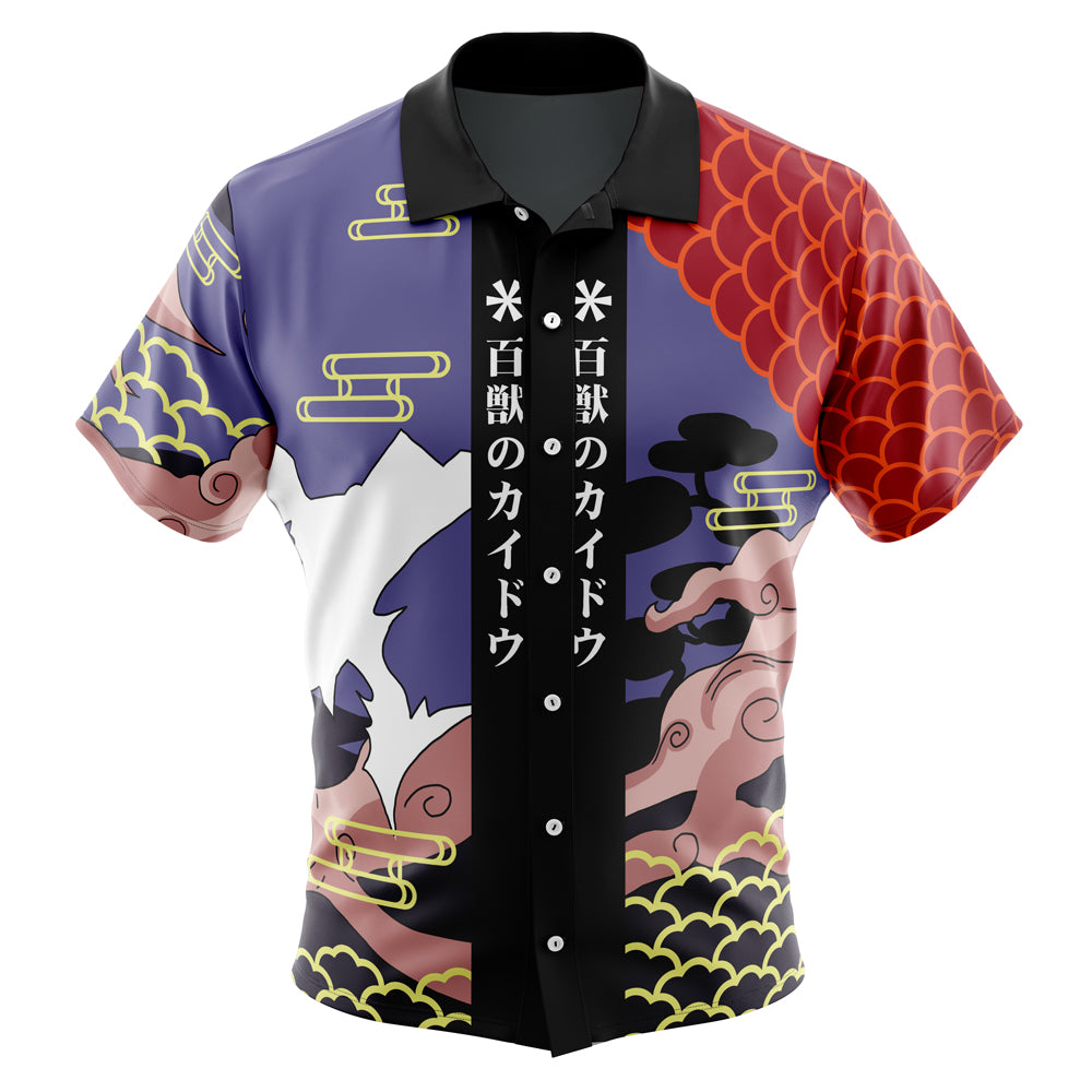 Kaido Pattern One Piece Button Up Hawaiian Shirt