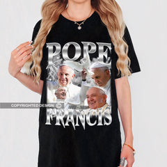 Pope Francis Vintage unisex t-shirt, Pope Francis rip shirt, Pope Francis bootleg t-shirt, Pope Francis, Rip Pope Francis, 90s bootleg