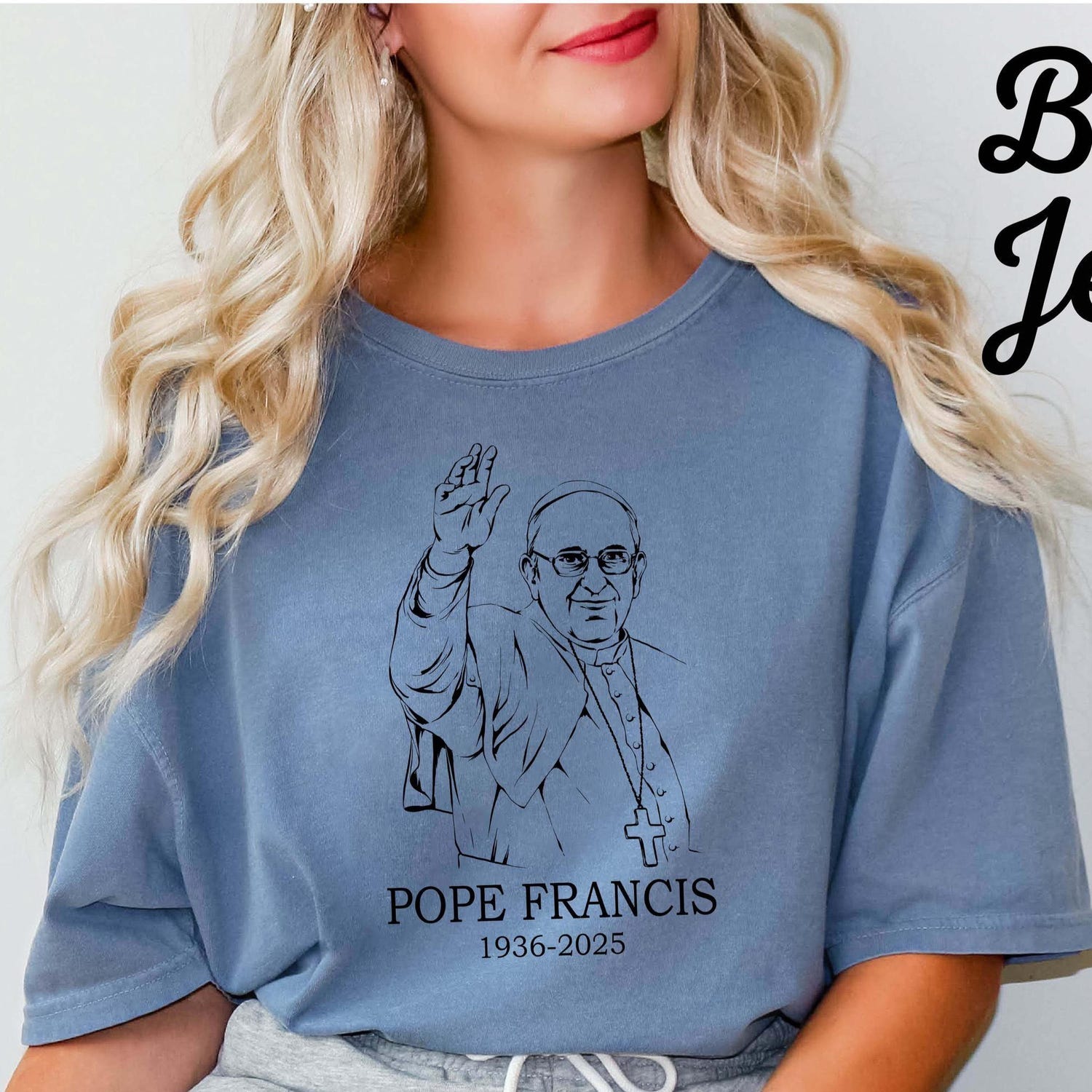 Comfort Colors� RIP Pope Francis Shirt, Pray For Pope Francis, Memorial Tribute 1936-2025, Vatican Catholic Shirt, Religious Christian Shirt