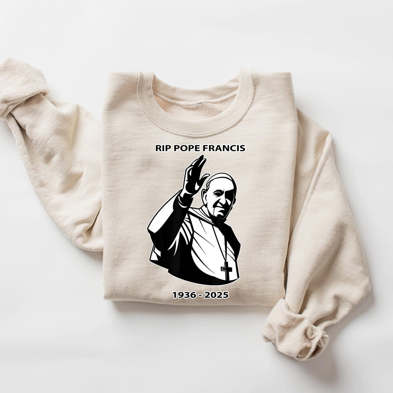 RIP Pope Francis Shirt,  Catholic T Shirt, Pray for Pope Francis Shirt, Catholic Memorial T-Shirt Gift,  Christian Quote Tee, Catholic Gift