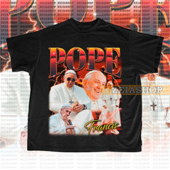 POPE FRANCIS Retro 90s Shirt, Pope Francis Homage, Pope Francis Fan merch, Pope Francis Gift, Pope Francis Sweatshirt, Pope Francis Tee