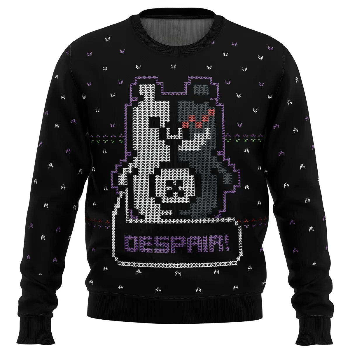 Danganropa Monokuma Despair Ugly Christmas Sweater