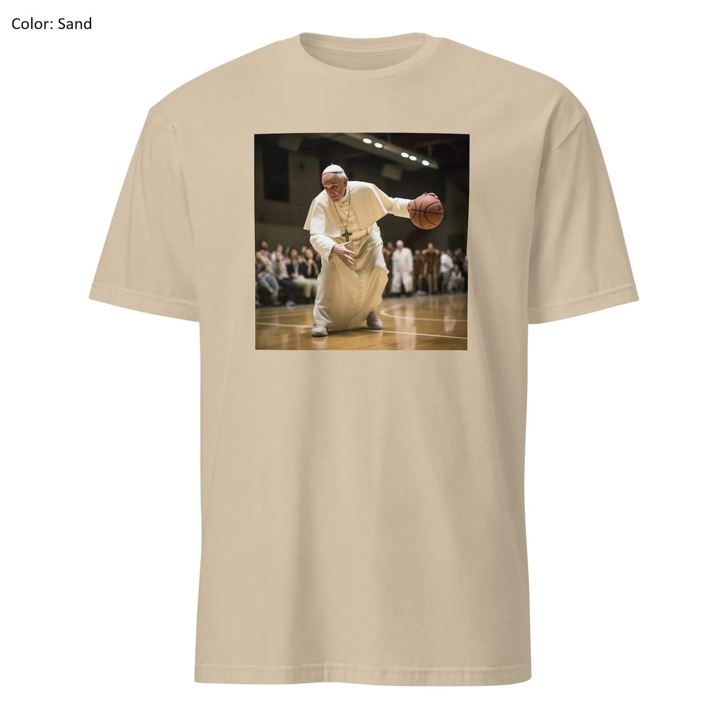 The pope basketball pose tshirt, Funny meme Pope Francis basketballing aura