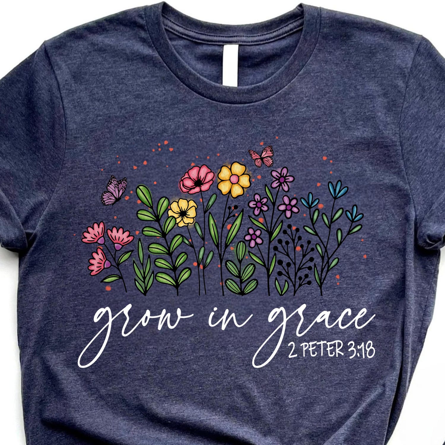 Grow In Grace Shirt, Grace Shirt, Christian Shirt, Bible Verse Shirt, Bible Verse Gift Shirt