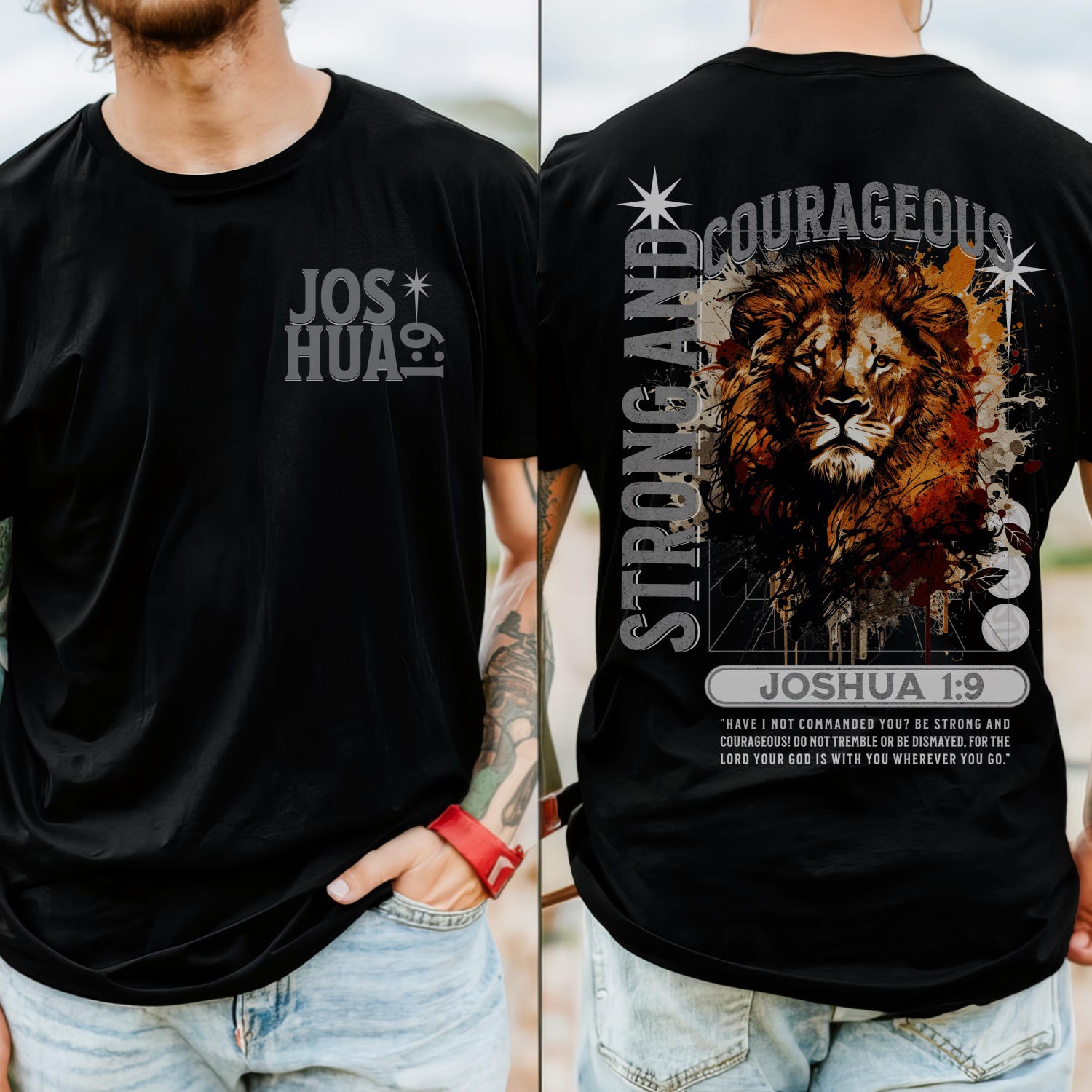 2 sided Men Christian apparel Trendy Christian apparel for Tshirt Christian apparel Bundle Retro Christian Shirt for Men shirt