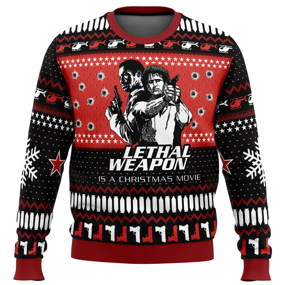 Lethal Weapon Is a Christmas Movie Ugly Christmas Sweater