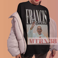Pope Francis Tshirt, Pope Francis Vintage Tees, Pope Francis Retro Shirt, Retro Movie Pope Francis Tees, Christmas Gift Tee, Christmas Shirt