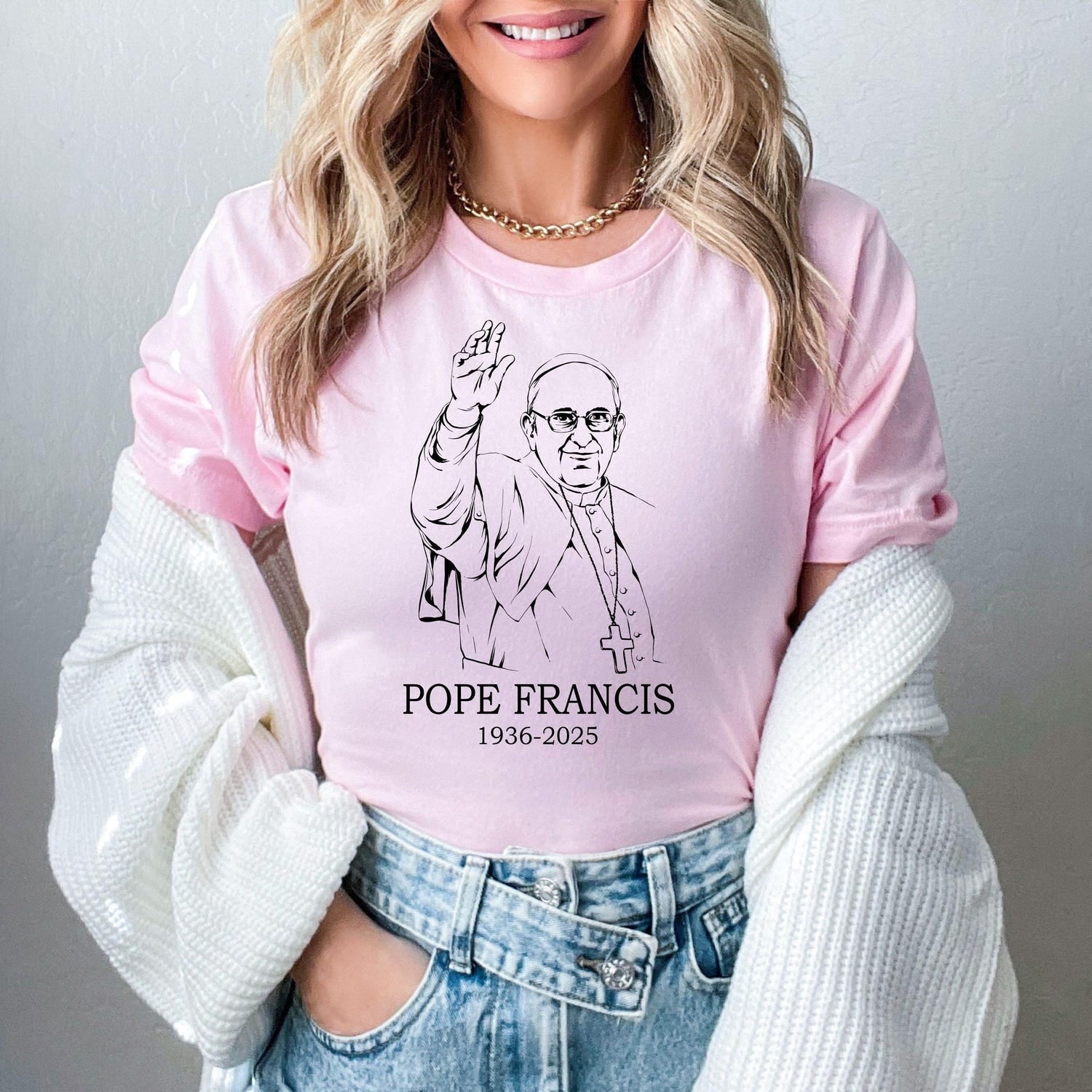 RIP Pope Francis Shirt, Vatican Catholic Memorial Tee 1936�2025, Religious Gift, Christian Tribute Shirt, Pray for Pope Remembrance T-Shirt