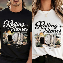 He Is Risen apparel, Rolling Stones shirt, Easter Christian shirt, Funny Christian apparels