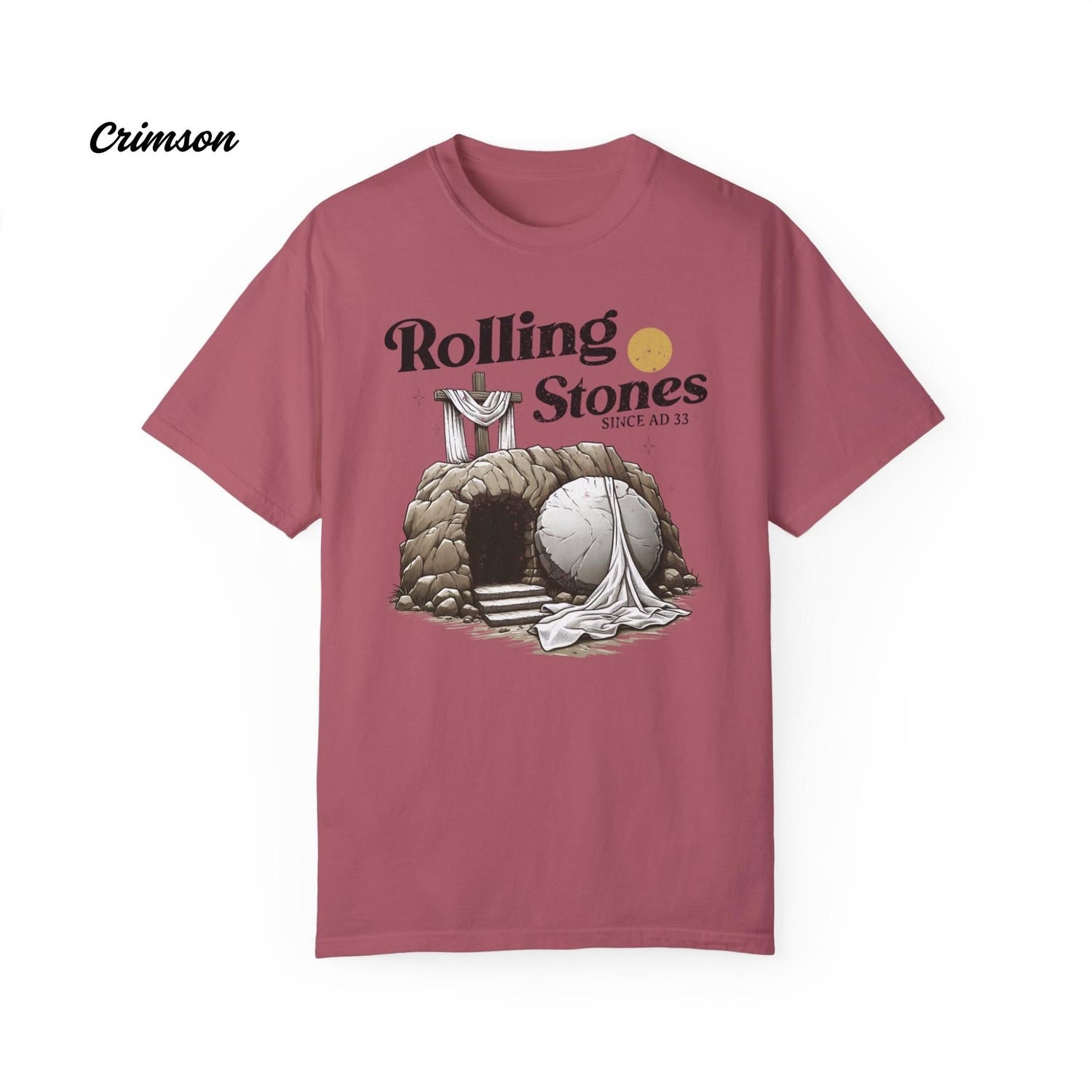 Rolling Stones Shirt, Christian Resurrection Tomb, Christian Easter, Rolling Stones Inspired Easter Tee, He is Risen Design for Easter
