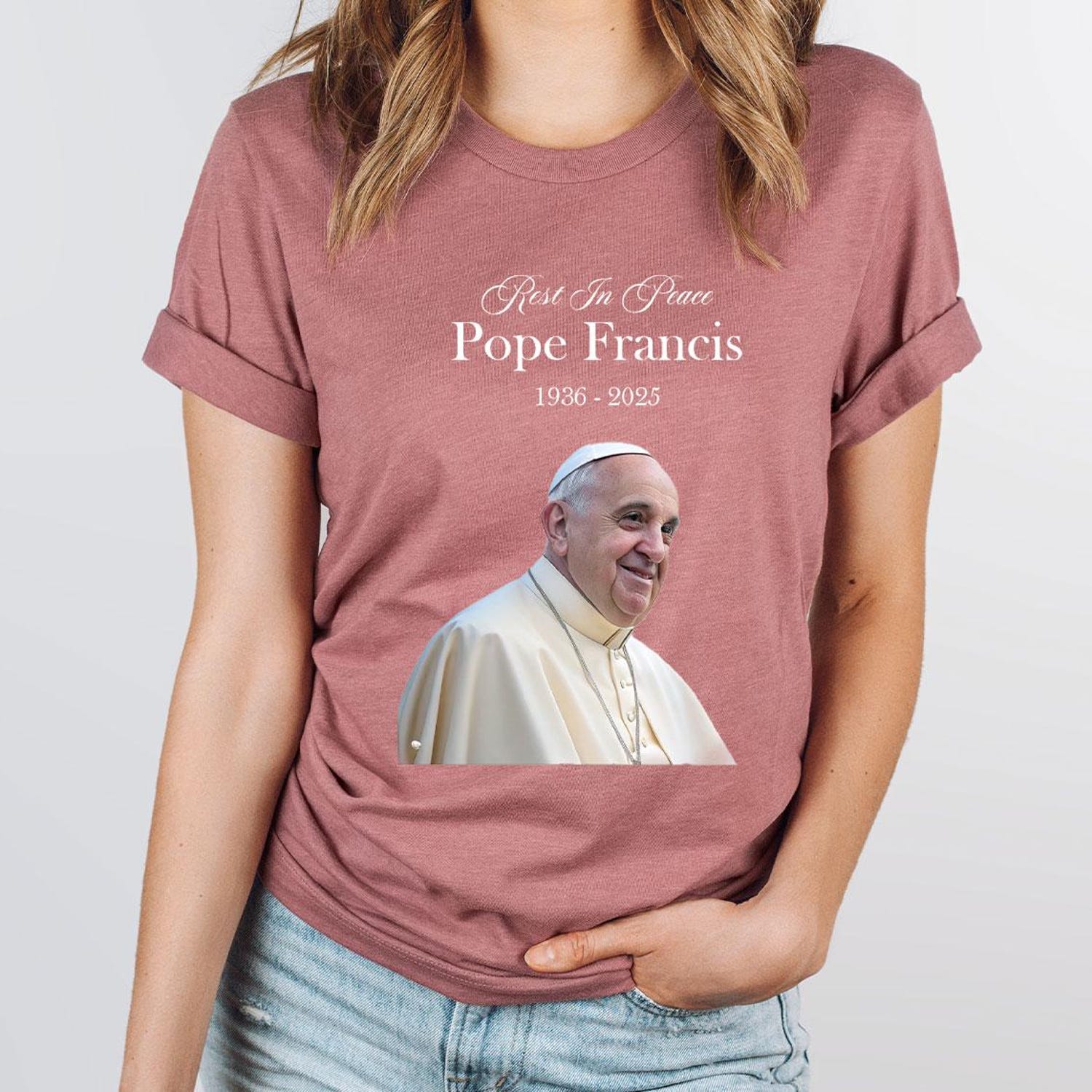 Pope Francis Shirt, RIP Pope Francis T-Shirt, Pray for Pope Francis Commemorative Shirt, Vatican Catholic Shirt, Christian Tee, Francis Tee