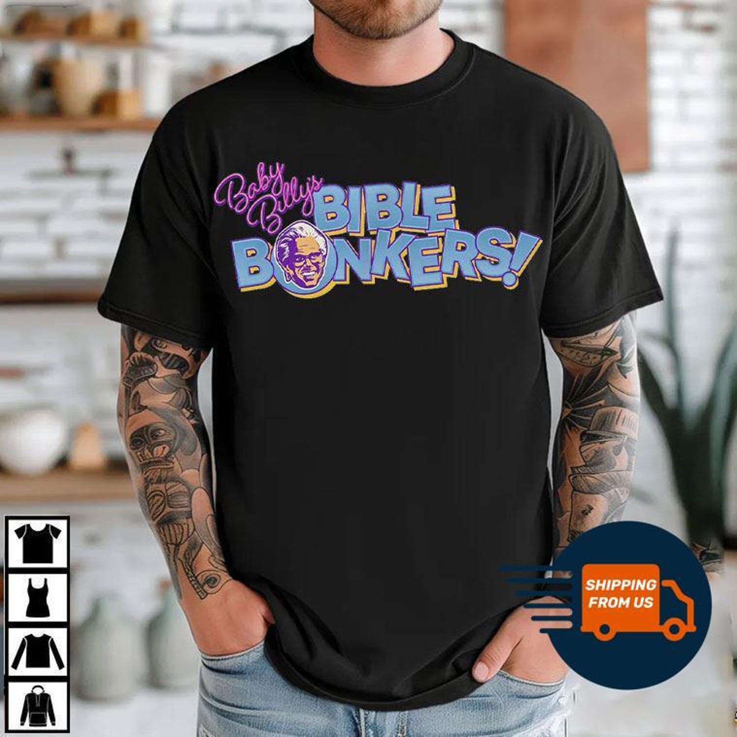 Uncle Baby Billy�s Bible Bonkers T-Shirt, The Righteous Gemstones Sweatshirt, Misbehavin Tour Unisex Tee, Tv Show Softstyle Hoodie
