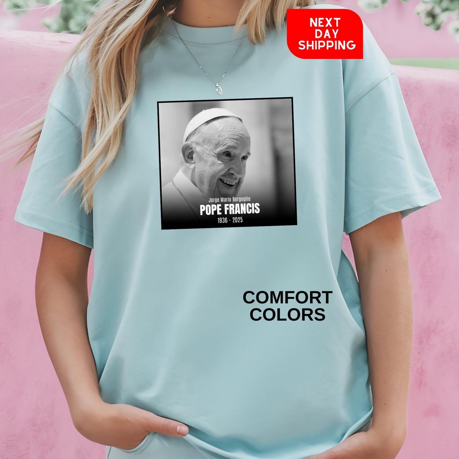 Pope Francis 1936-2025 Comfort Colors, Rememberance Shirt, Rest In Peace Shirt, Papa Francis Tribute Shirt, RIP Papa Francis, Papa Francis