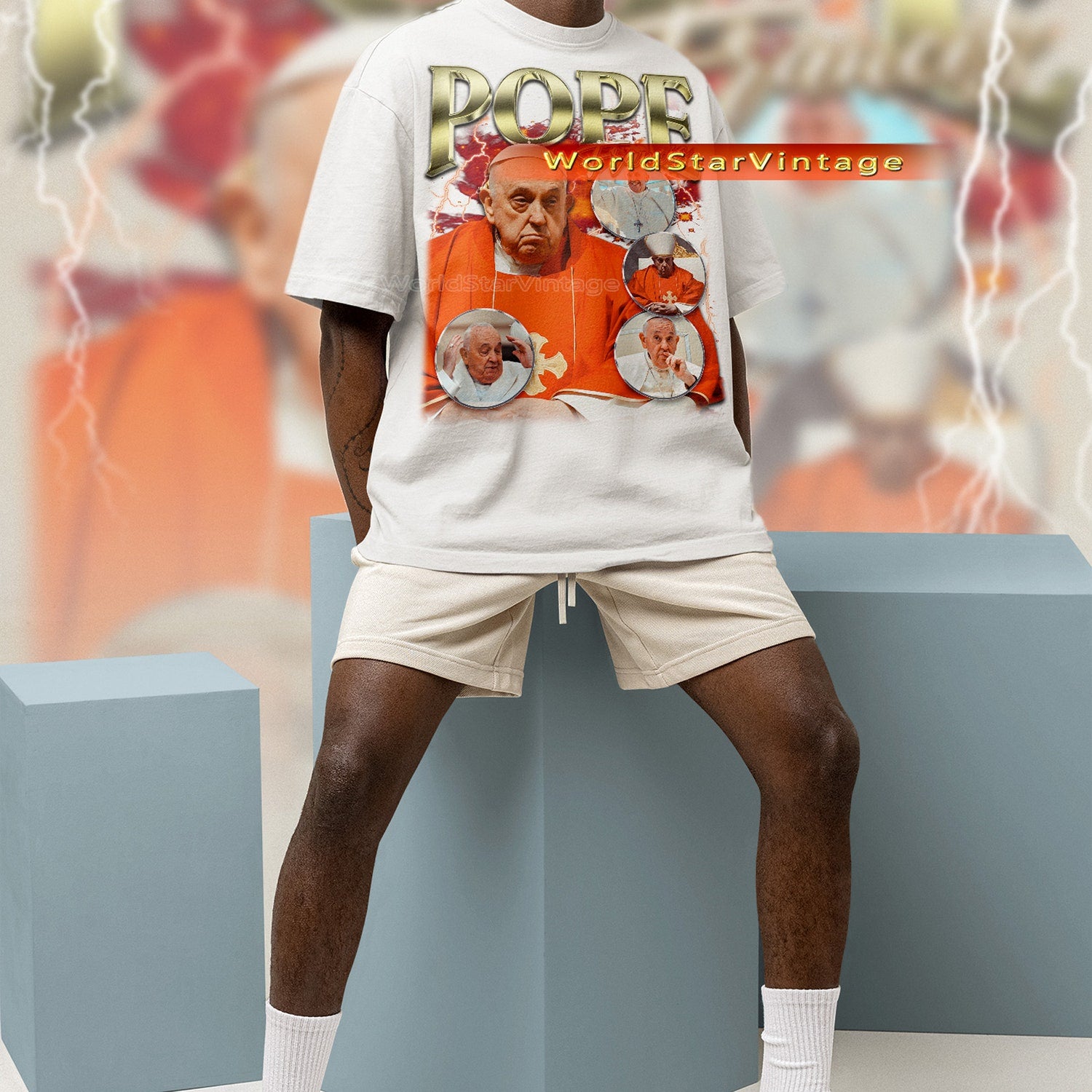 POPE FRANCIS Vintage Tshirt, Pope Francis Homage Shirt, Pope Francis Fan Tees, Pope Francis Retro 90s Sweater, Pope Francis Merch Gift Tees