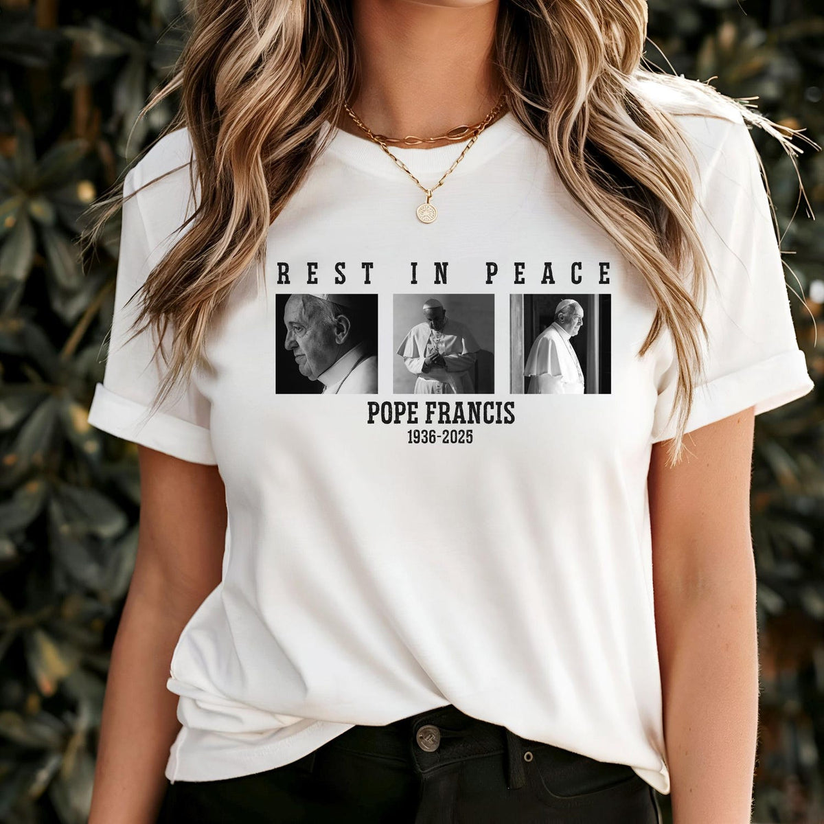 Rest In Peace Pope Francis Shirt, In Loving Memory Tee, RIP Pope Tee, Catholic Commemorative Top, Rest In Peace Pope Francis