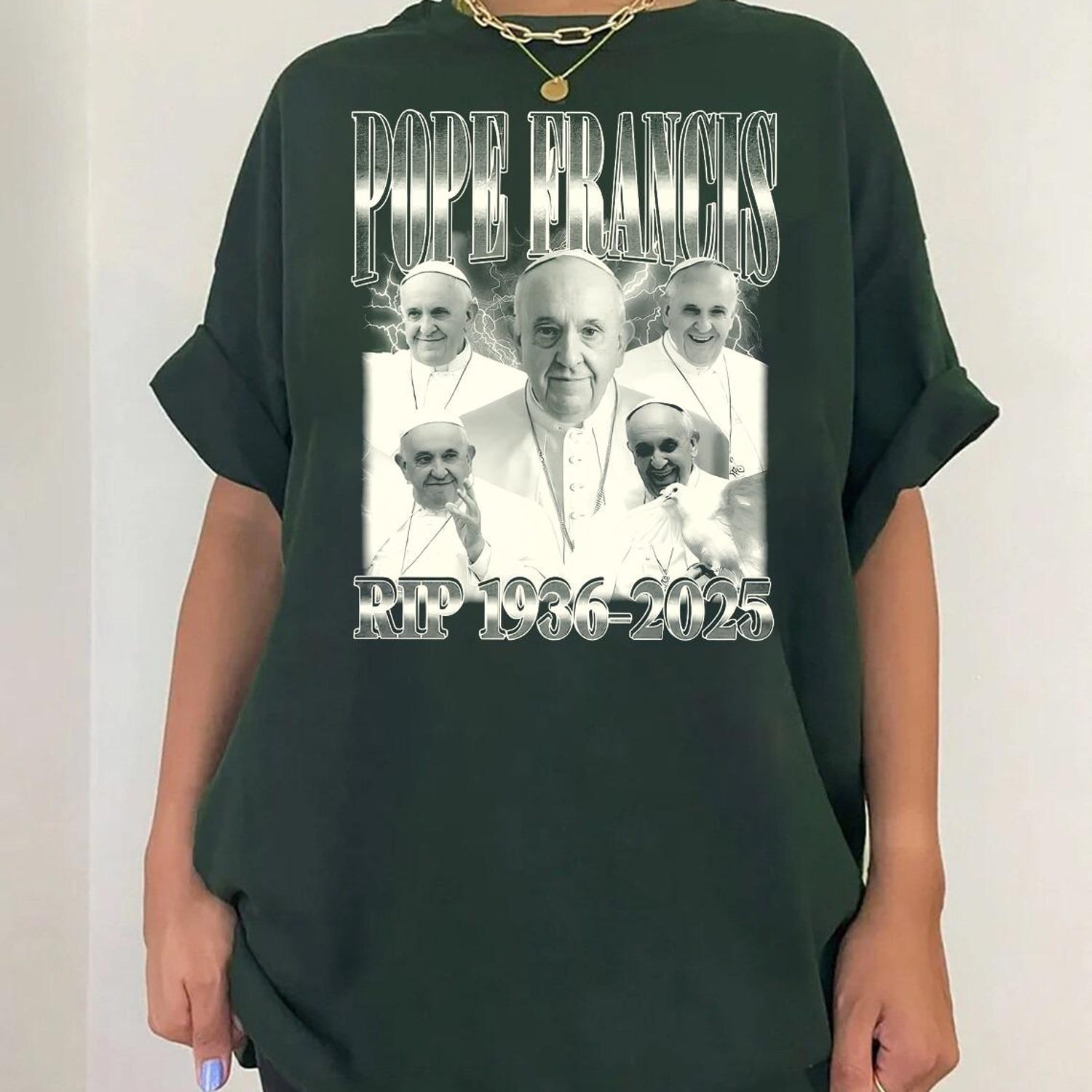 Vintage Pope Francis Bootleg Tshirt, Pope Francis Tee, God Bless Pope Francis, Memorial Pope Shirt, Catholic Christian Gift, Religious Gift