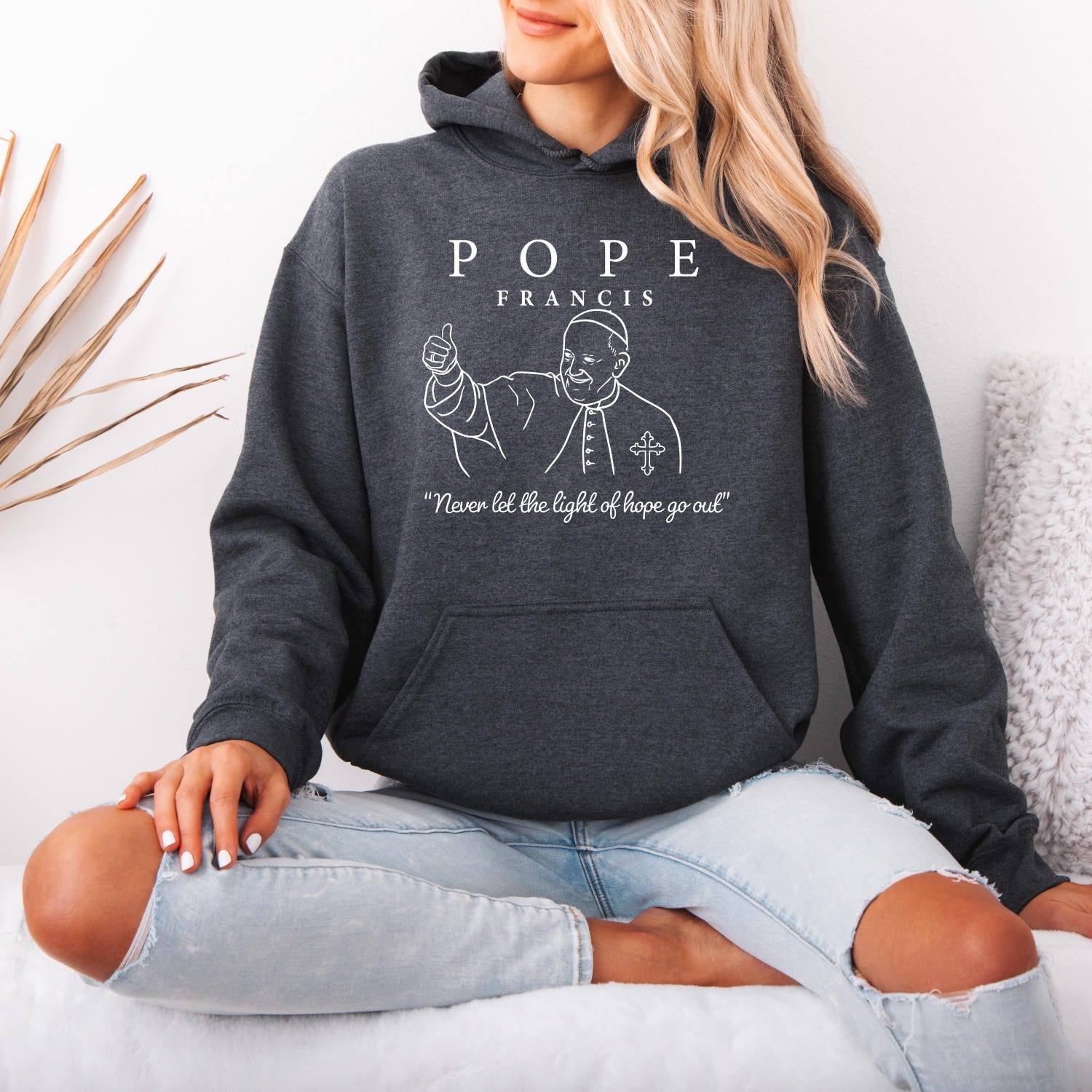 Pope Francis Shirt - Catholic T Shirt, Inspirational Faith Apparel, Religious Gift, Christian Clothing, Modern Pope Design