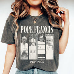RIP Pope Francis Shirt,  Pope Francis Tshirt, Pope Francis Gift, Francis Clothing, RIP Pope Francis Tee, Vatican Catholic Tee,Religious Gift