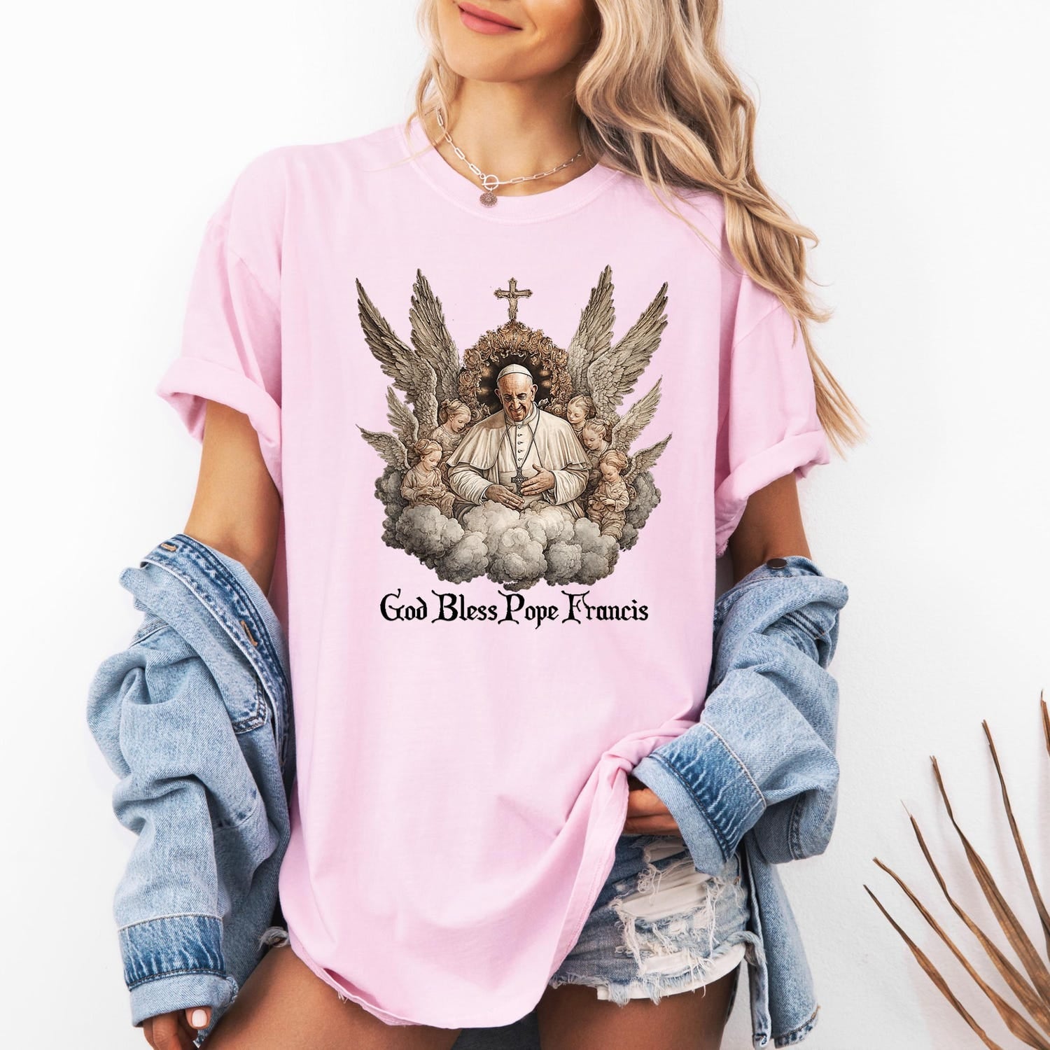 Comfort Colors� God Bless Pope Francis shirt, pope Francis T-shirt, Rest in Peace the Pope Shirt, RIP Pope Francis Shirt, Memorial Tribute T
