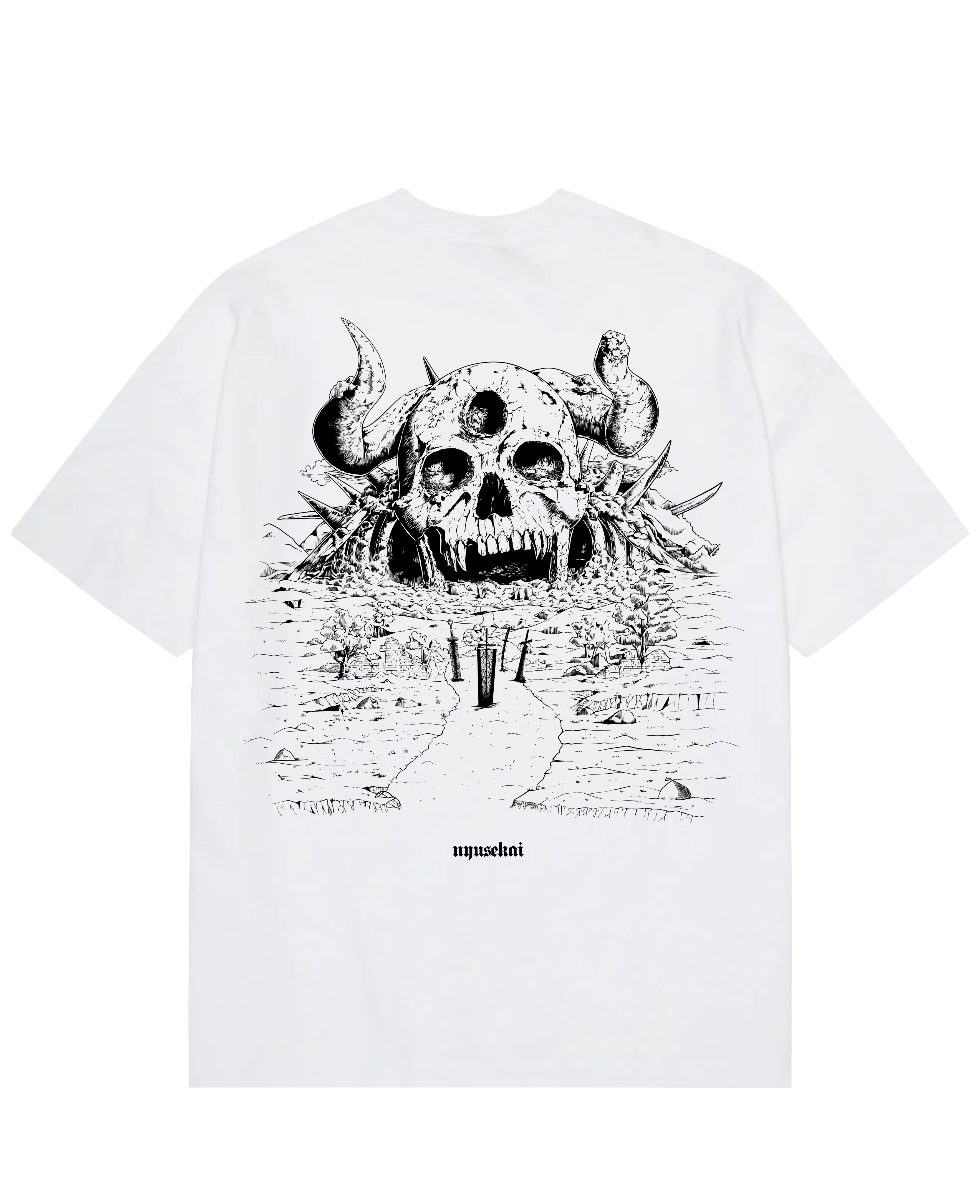 "Demon Skull - Black Clover" Oversized T-Shirt