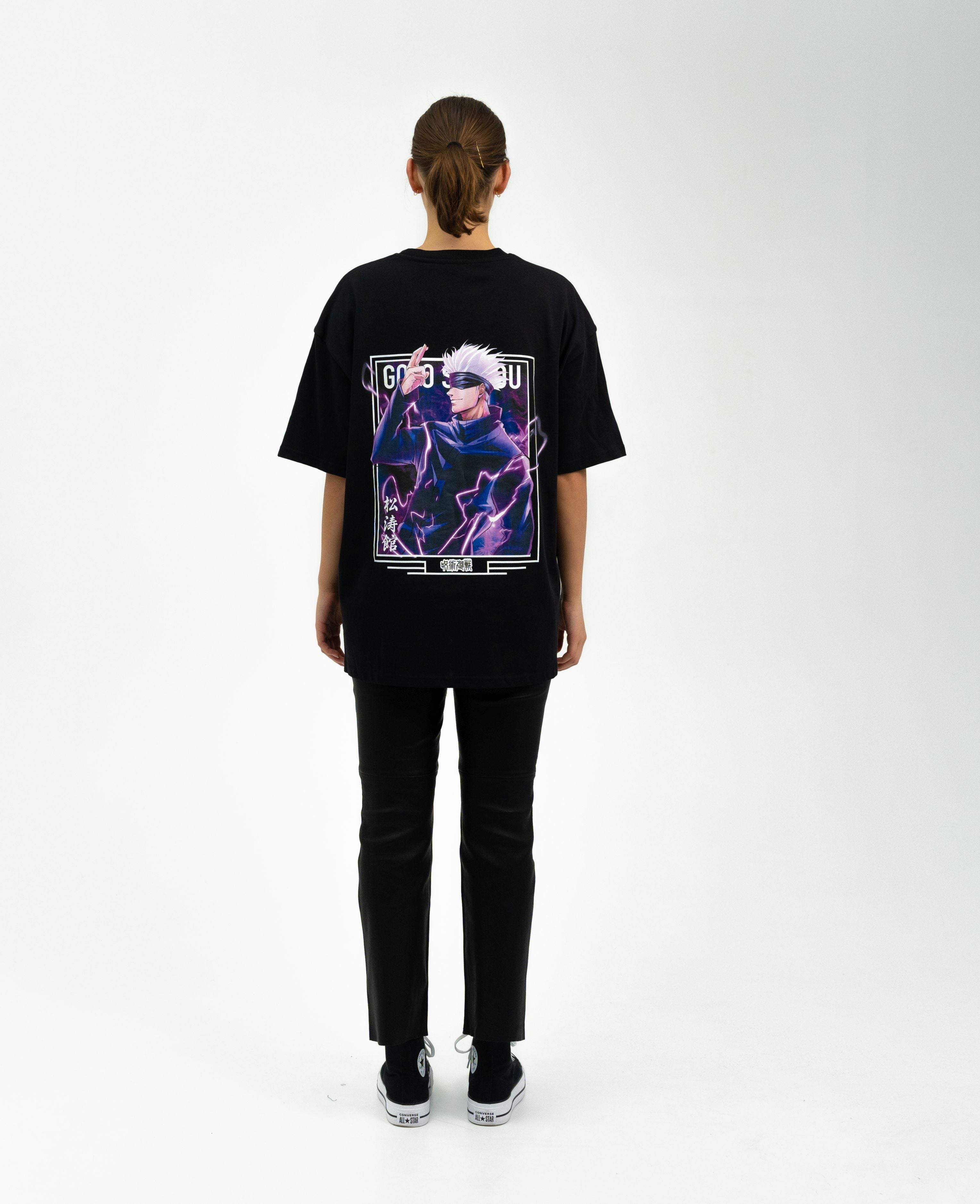 "Satoru Gojo X Purple Lightning - Jujutsu Kaisen" Oversize T-Shirt