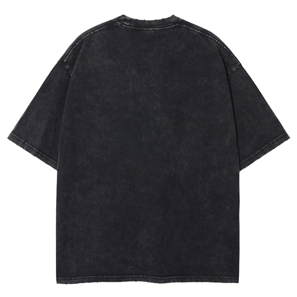 Nysekai "Power" Vintage Oversized T Shirt