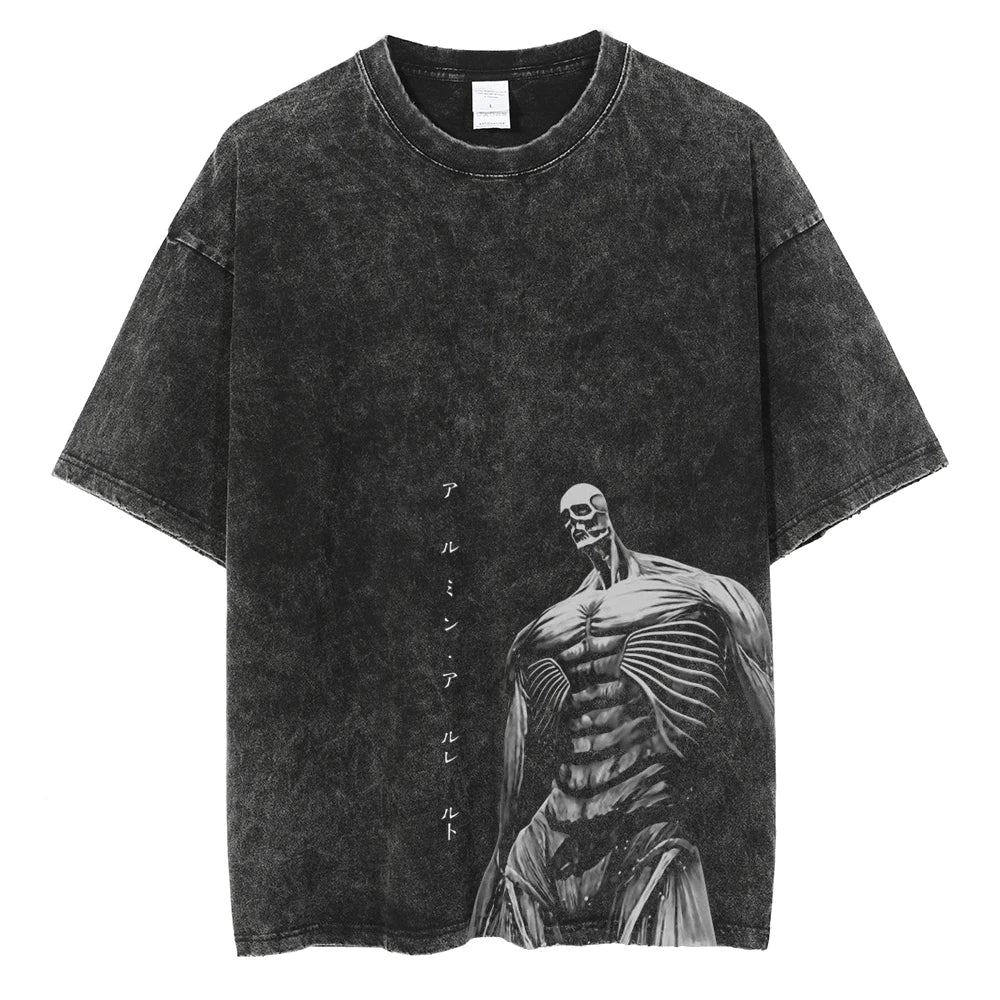 Nysekai " Colossal Titan" Vintage Oversized T Shirt