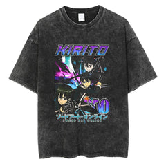 Nysekai "Kirito V2" Vintage Oversized T Shirt