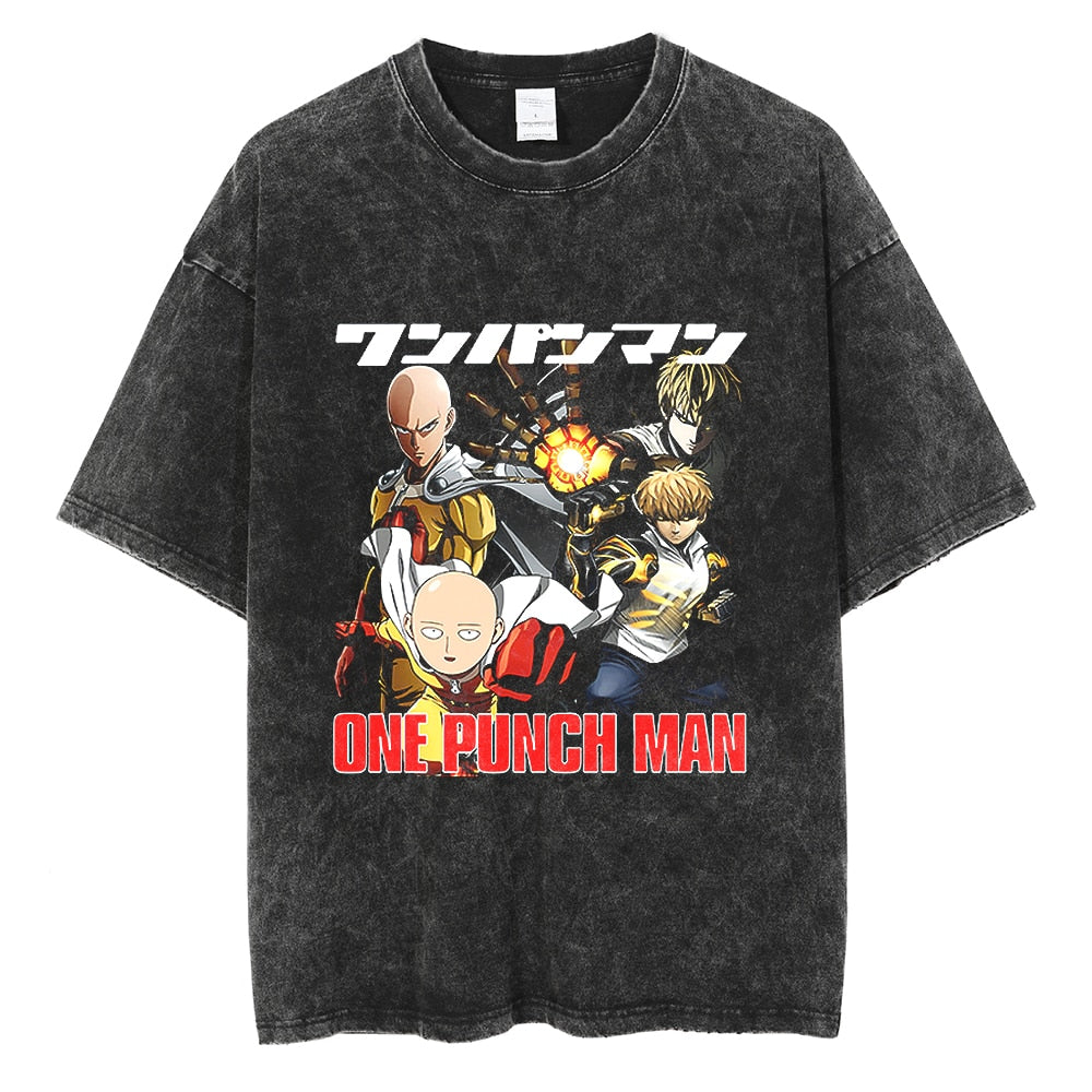 Nysekai "Saitama V2" Vintage Oversized T Shirt