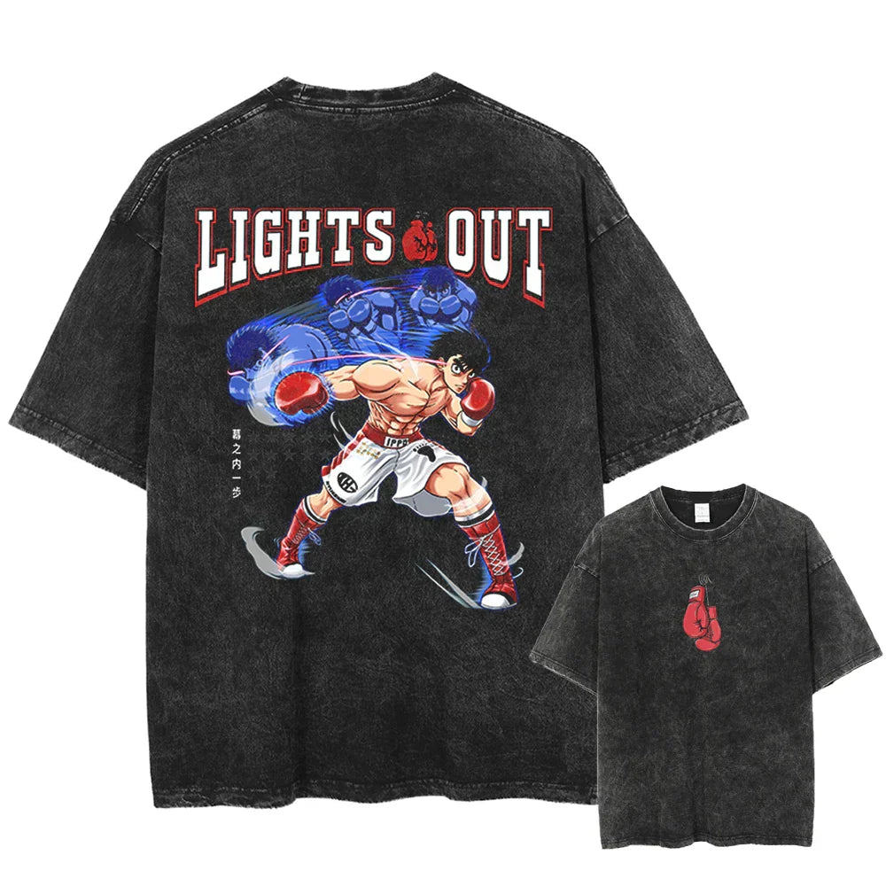 Nysekai "Lights Out" 2-Sided Vintage Oversized T Shirt