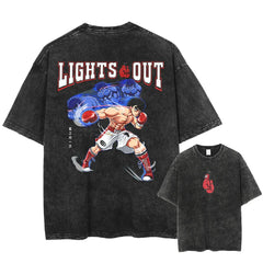 Nysekai "Lights Out" 2-Sided Vintage Oversized T Shirt