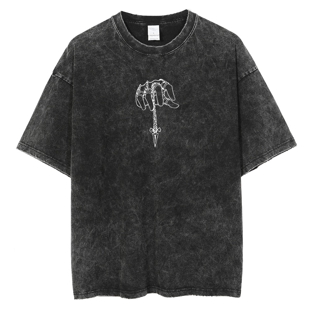 Nysekai "Kurapika" 2-Sided Vintage Oversized T Shirt