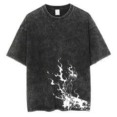 Nysekai "Black Asta" Vintage Oversized T Shirt