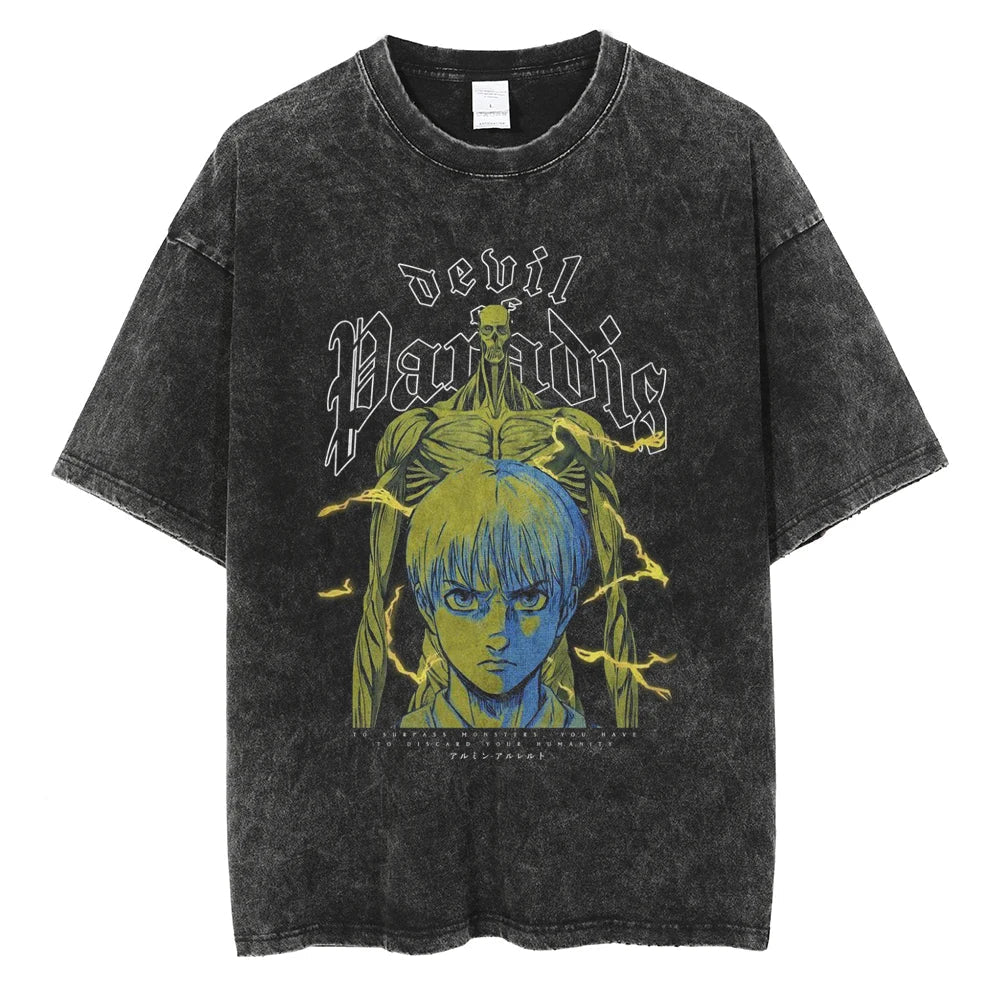 Nysekai "Island Devils" Vintage Oversized T Shirt