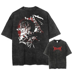 Nysekai "Dark Beast" 2-Sided Vintage Oversized T Shirt