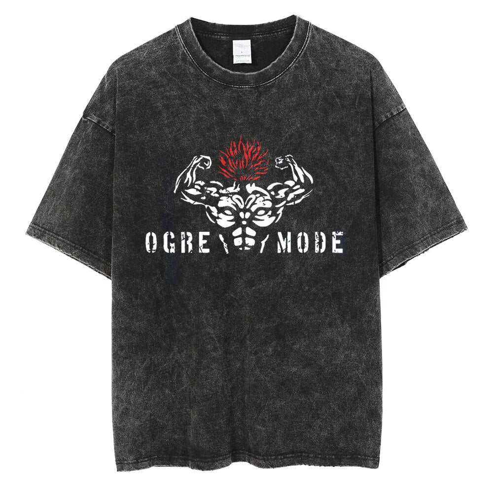 Nysekai "Ogre Mode" Vintage Oversized T Shirt