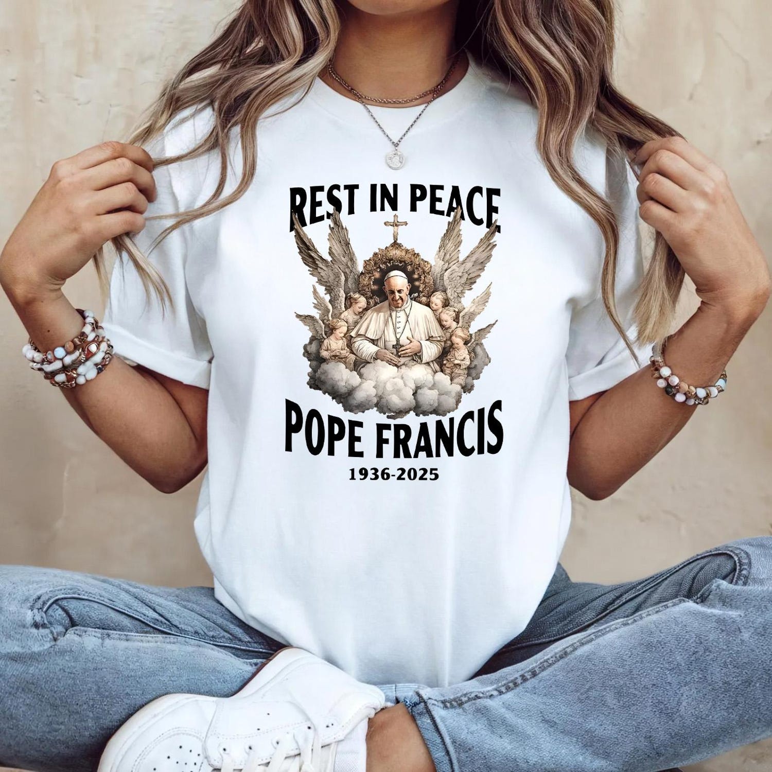 God Bless Pope Francis Shirt, Pope Francis T-Shirt, Rest in Peace the Pope Shirts, RIP Pope Francis T-Shirts, Memorial Tribute Sweatshirts