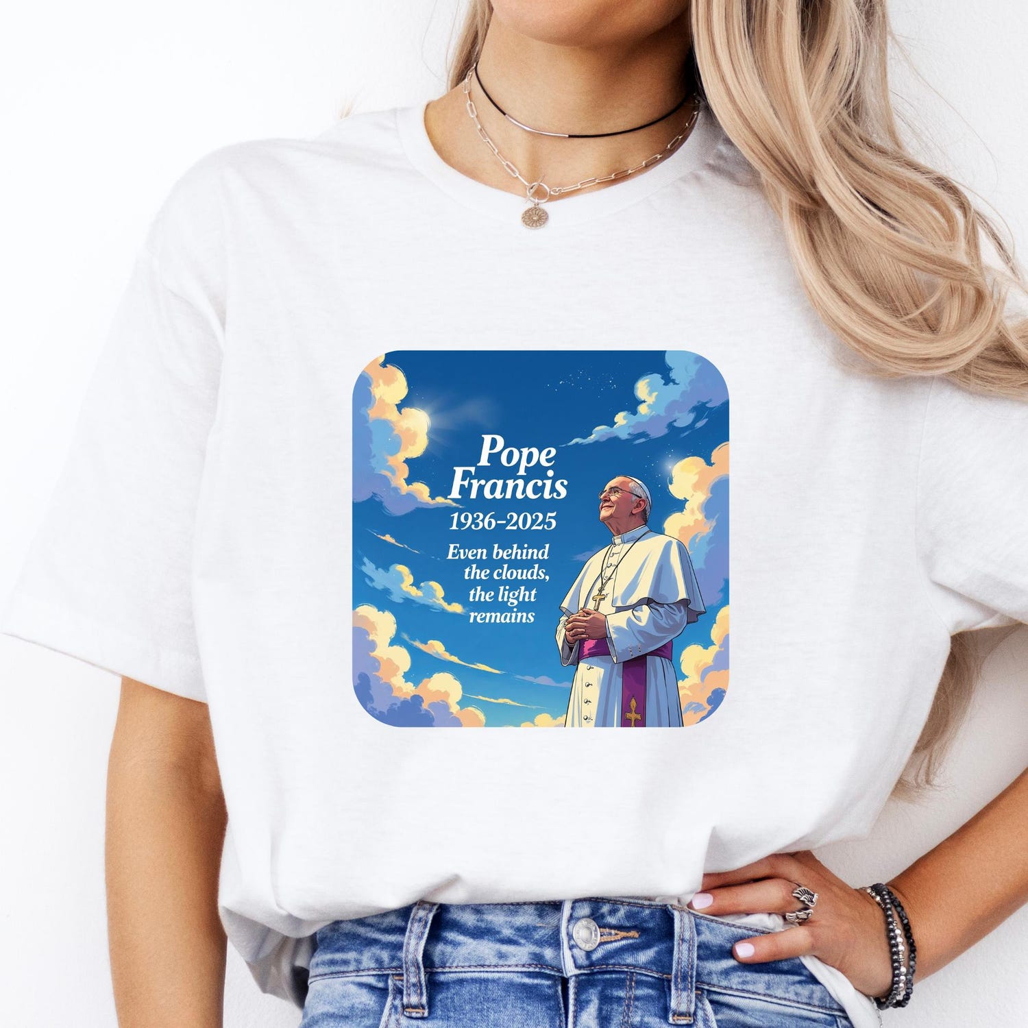 Pope Francis T-shirt, Catholic Sweatshirt, Faithful Catholic Apparel, Religious Quote Shirt, Inspirational Catholic ,Vatican Pope Francis
